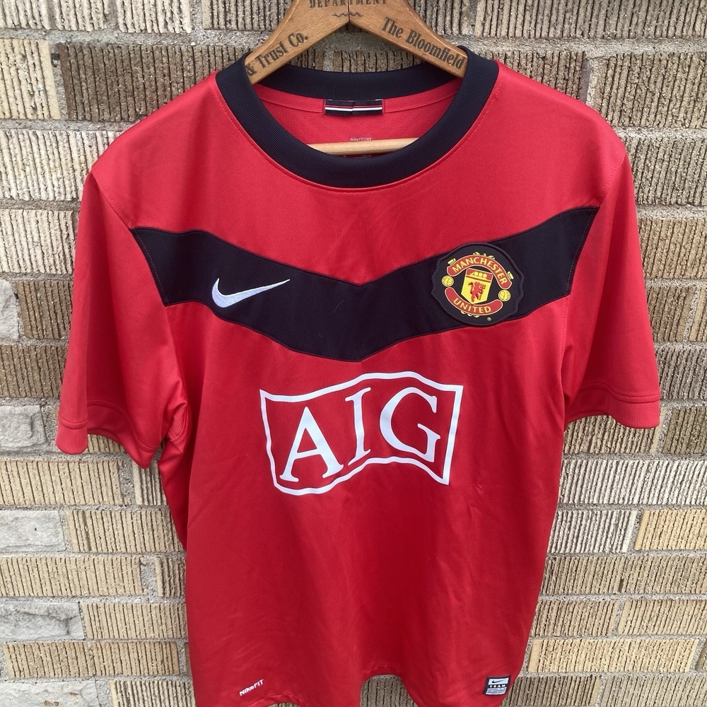 Manchester United Soccer Jersey G Mickey #8 Nike Dri Fit Mens Medium